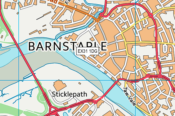 EX31 1DG map - OS VectorMap District (Ordnance Survey)