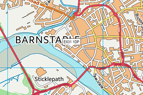 EX31 1DP map - OS VectorMap District (Ordnance Survey)