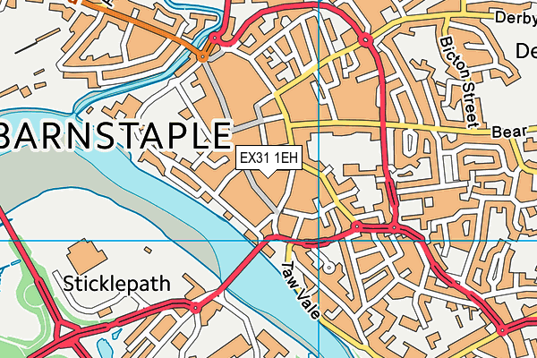 EX31 1EH map - OS VectorMap District (Ordnance Survey)