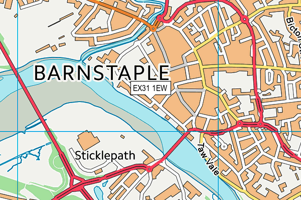 EX31 1EW map - OS VectorMap District (Ordnance Survey)