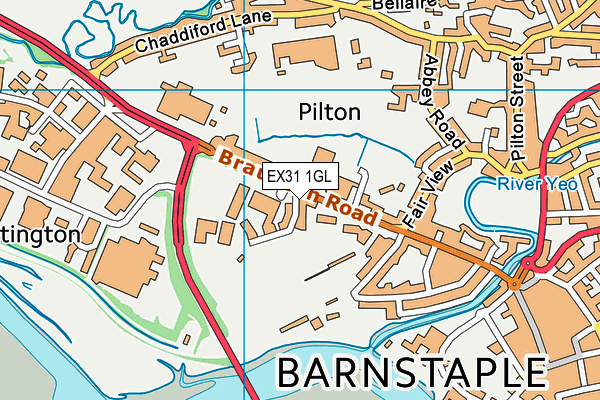 EX31 1GL map - OS VectorMap District (Ordnance Survey)