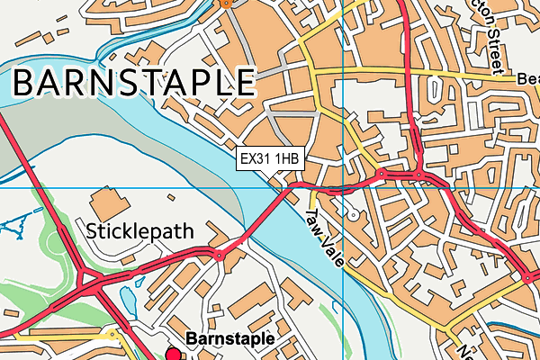 EX31 1HB map - OS VectorMap District (Ordnance Survey)