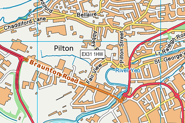 EX31 1HW map - OS VectorMap District (Ordnance Survey)