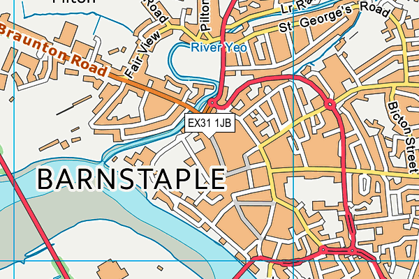 EX31 1JB map - OS VectorMap District (Ordnance Survey)