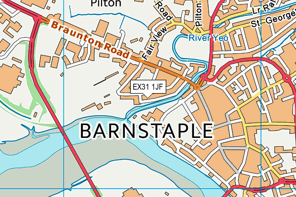 EX31 1JF map - OS VectorMap District (Ordnance Survey)