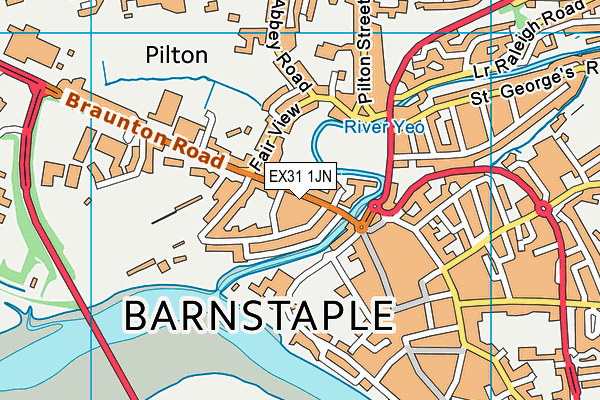 EX31 1JN map - OS VectorMap District (Ordnance Survey)