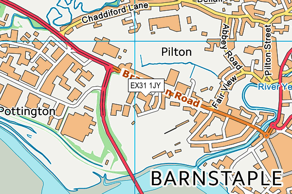 EX31 1JY map - OS VectorMap District (Ordnance Survey)