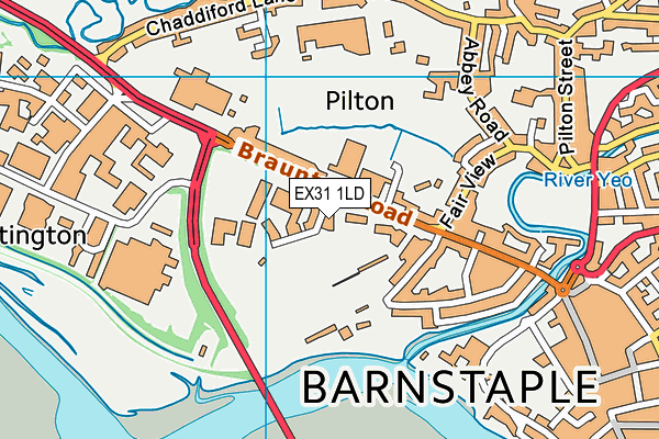 EX31 1LD map - OS VectorMap District (Ordnance Survey)