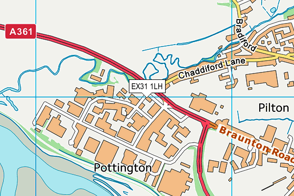 EX31 1LH map - OS VectorMap District (Ordnance Survey)