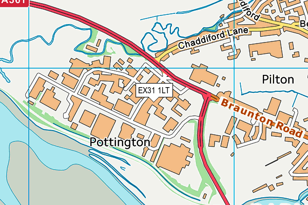 EX31 1LT map - OS VectorMap District (Ordnance Survey)