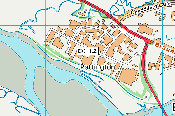 EX31 1LZ map - OS VectorMap District (Ordnance Survey)