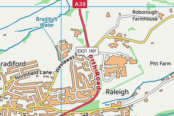 EX31 1NY map - OS VectorMap District (Ordnance Survey)