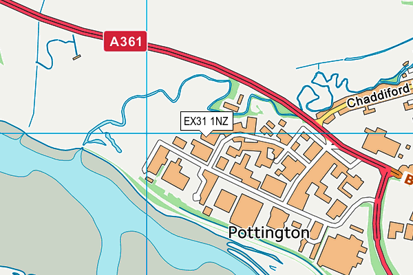 EX31 1NZ map - OS VectorMap District (Ordnance Survey)