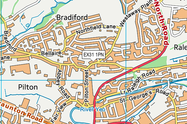 EX31 1PN map - OS VectorMap District (Ordnance Survey)