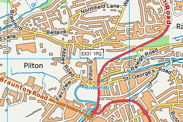 EX31 1PQ map - OS VectorMap District (Ordnance Survey)