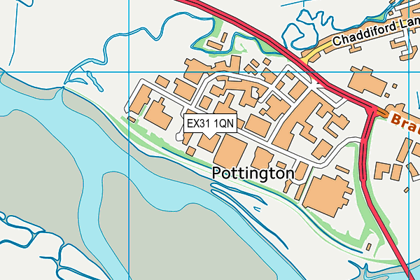 EX31 1QN map - OS VectorMap District (Ordnance Survey)