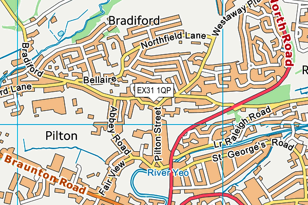 EX31 1QP map - OS VectorMap District (Ordnance Survey)