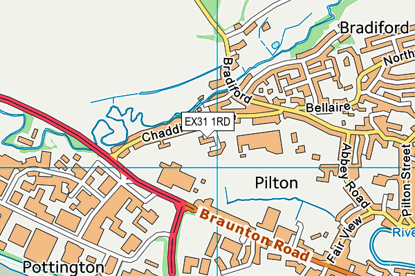 EX31 1RD map - OS VectorMap District (Ordnance Survey)