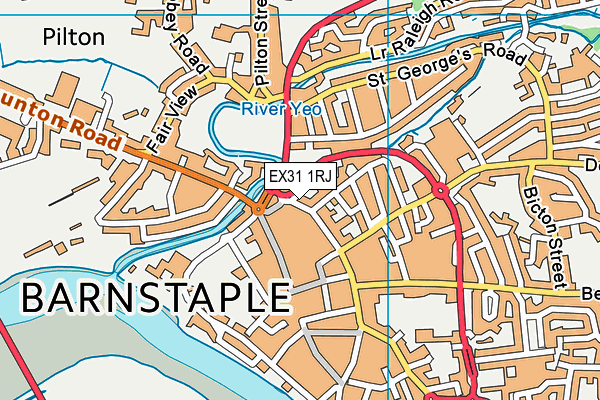 EX31 1RJ map - OS VectorMap District (Ordnance Survey)