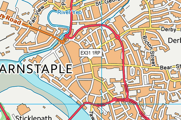 EX31 1RP map - OS VectorMap District (Ordnance Survey)