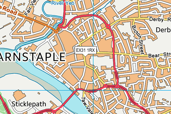 EX31 1RX map - OS VectorMap District (Ordnance Survey)