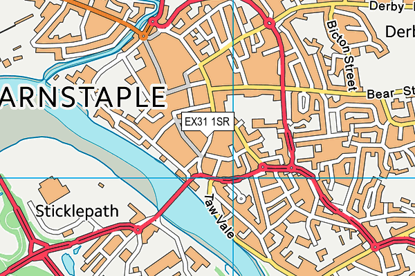 EX31 1SR map - OS VectorMap District (Ordnance Survey)