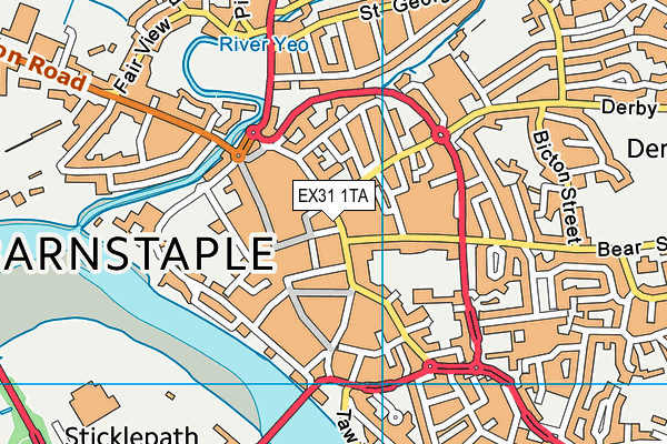 EX31 1TA map - OS VectorMap District (Ordnance Survey)