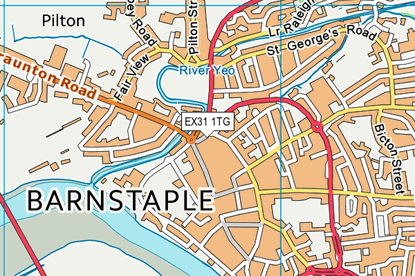 EX31 1TG map - OS VectorMap District (Ordnance Survey)