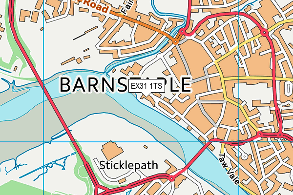 EX31 1TS map - OS VectorMap District (Ordnance Survey)