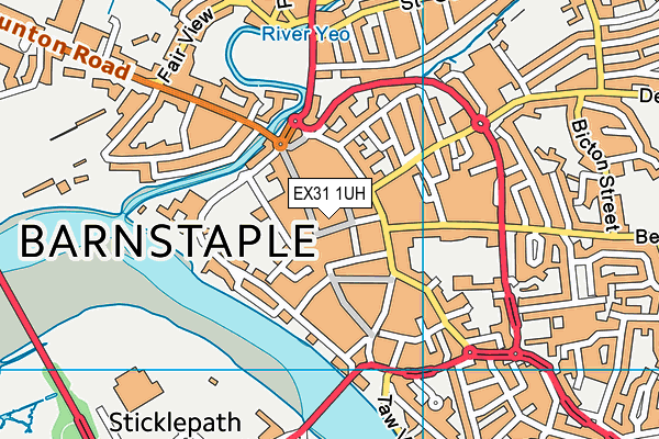 EX31 1UH map - OS VectorMap District (Ordnance Survey)