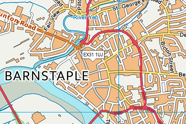 EX31 1UJ map - OS VectorMap District (Ordnance Survey)