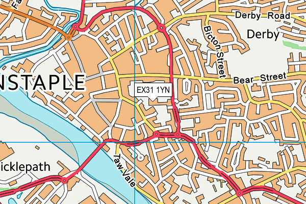 EX31 1YN map - OS VectorMap District (Ordnance Survey)