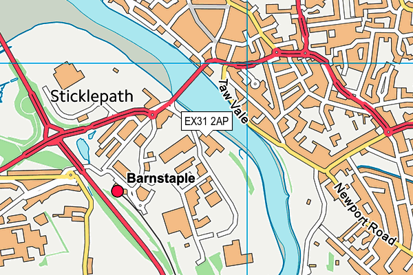 EX31 2AP map - OS VectorMap District (Ordnance Survey)