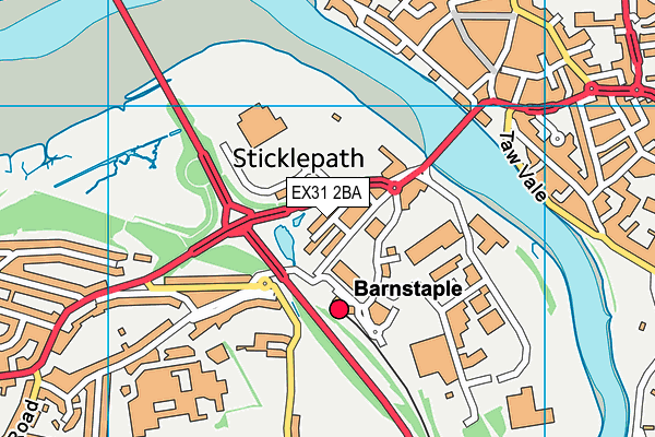 EX31 2BA map - OS VectorMap District (Ordnance Survey)