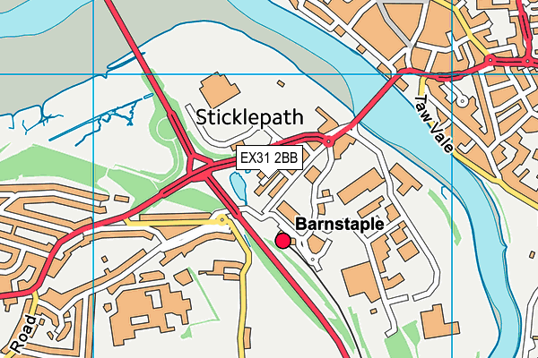 EX31 2BB map - OS VectorMap District (Ordnance Survey)