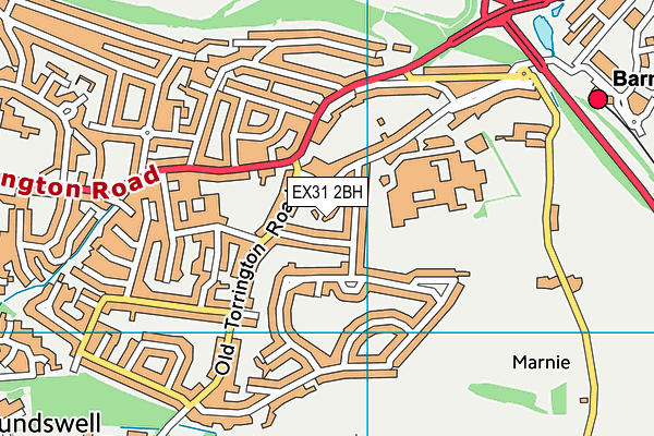 EX31 2BH map - OS VectorMap District (Ordnance Survey)
