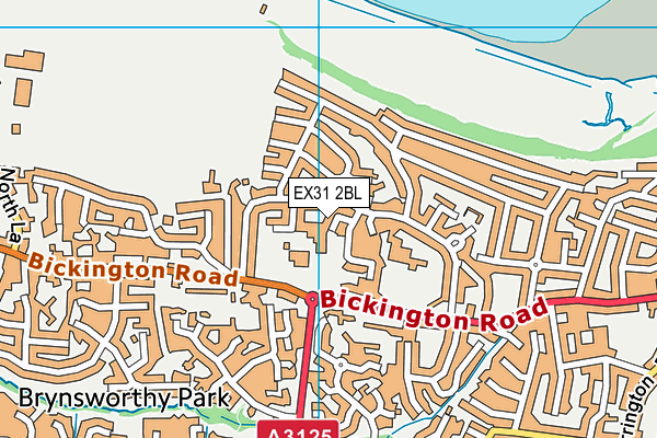 EX31 2BL map - OS VectorMap District (Ordnance Survey)