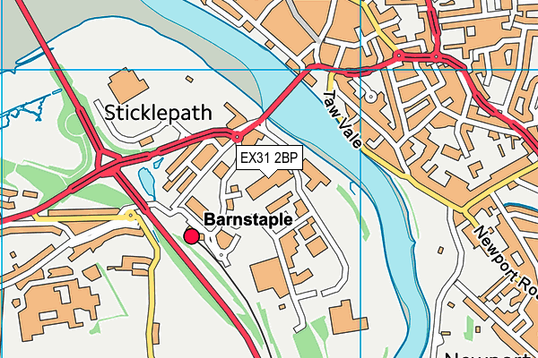 EX31 2BP map - OS VectorMap District (Ordnance Survey)
