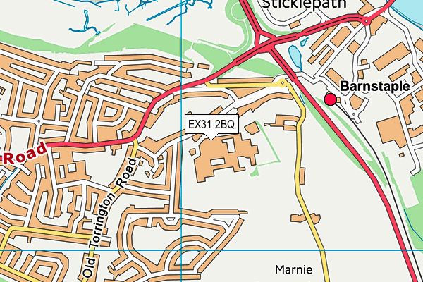 Petroc College (North Devon Campus) map (EX31 2BQ) - OS VectorMap District (Ordnance Survey)