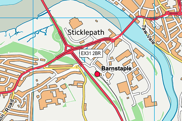EX31 2BR map - OS VectorMap District (Ordnance Survey)