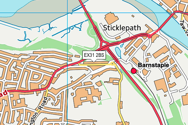 EX31 2BS map - OS VectorMap District (Ordnance Survey)