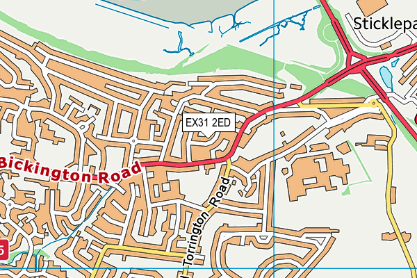 EX31 2ED map - OS VectorMap District (Ordnance Survey)