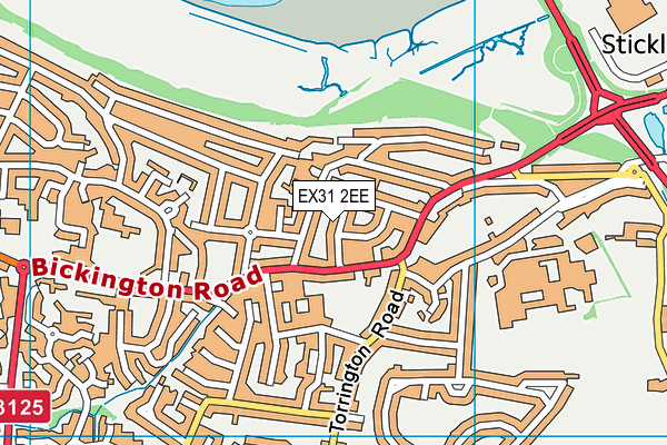 EX31 2EE map - OS VectorMap District (Ordnance Survey)