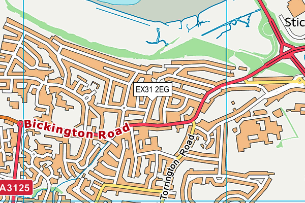 EX31 2EG map - OS VectorMap District (Ordnance Survey)
