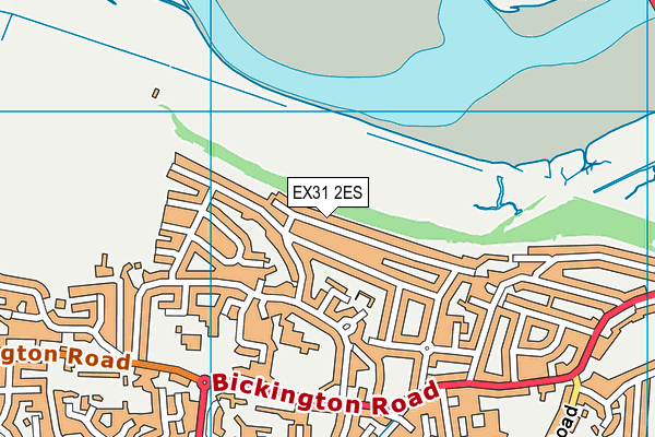 EX31 2ES map - OS VectorMap District (Ordnance Survey)
