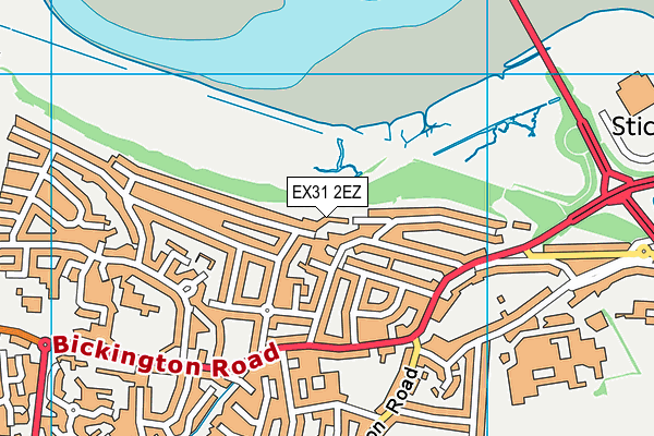 EX31 2EZ map - OS VectorMap District (Ordnance Survey)