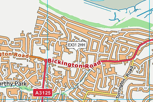 Sticklepath Community Primary Academy map (EX31 2HH) - OS VectorMap District (Ordnance Survey)