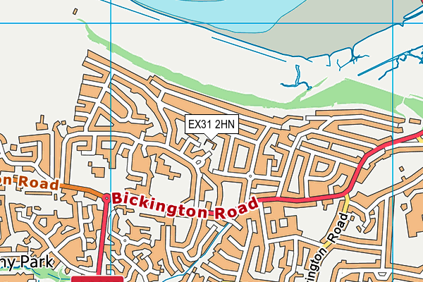 EX31 2HN map - OS VectorMap District (Ordnance Survey)