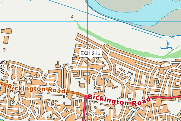 EX31 2HU map - OS VectorMap District (Ordnance Survey)