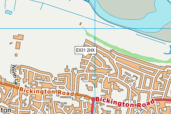 EX31 2HX map - OS VectorMap District (Ordnance Survey)